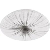 Eglo NIEVES LED taklampa i modern design vit med silverdekoration