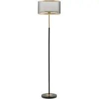 Mauro Ferretti Light Style Living golvlampa i metall, svart, 153 cm