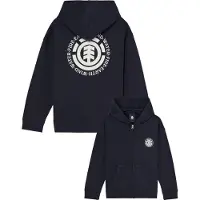 Element - Varumärken - Seal Bp Zipped Sweatshirt Youth Flint Black för UnisexBomull - Barnstorlek 12 år - Svart