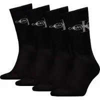 Calvin Klein Jeans 4 Pack Soft Combed Cotton Logo Crew Socks