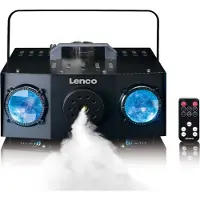 Ginza.se Lenco 2-i-1 Partymaskin med RGB-ljus med dubbla matriser och dimmaskin