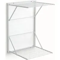 Arredamenti Italia Arredamenti ARREDAMENTI KORAL torkställ för väggmontering – 98 x 69 cm, vit