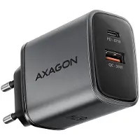 Axagon - Strömadapter - 67 watt - 5 A - Fast Charge, SCP, PD 2.0, PD 3.0, QC 2.0, QC 3.0, QC 4.0+, AFC, FC, FC 2.0 - 2 utdatakontakter (USB typ A, USB-C) - grå