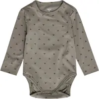 Hummel Body l/ä - hmlMini - AOP - Vintage Khaki - - 74 - Body L/Ä