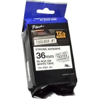Brother TZe-S261 - Extrastark häftning - svart på vitt - Rulle 3,6 cm x 8 m) 1 kassett(er) bandlaminat - för P-Touch PT-3600, 530, 550, 9200, 9400, 9500, 9600, 9800, D800, P900