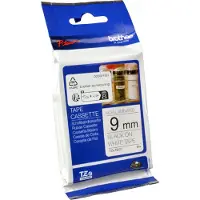 Brother TZe-N221 Märkband olaminerad Plast Bandfärg: Vit Skriftfärg: Svart 9 mm 8 m