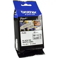 Brother FLe-2511 Märkband laminerad kabel-etikett Bandfärg: Vit Skriftfärg: Svart