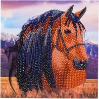 Crystal Art Diamond Painting Card Kit - Hst - Skapa ditt eget 7"x7" kortpaket - fr ldrarna 8 och uppt