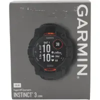 Garmin Instinct 3 Solar, 50 mm Black Bezel With Charcoal Band