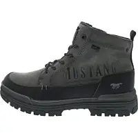 Mustang Boots med snörning 'Peppin' mörkgrå / svart