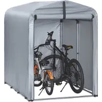 SoBuy Cykelförvaringsskjul, vattentätt, 120x176x163 cm