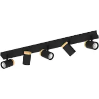 Eglo CARTAGENA, Utanpåliggande spotlight, GU10, 5 lampor, LED, 3000 K, Svart, Brun