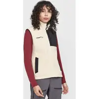 Craft Women's Adv Explore Pile Fleece Vest Ecru/Black