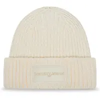 Tommy Hilfiger Tonal Logo Patch Rib-Knit Beanie
