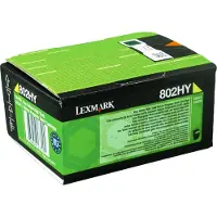 Lexmark 80C2HY0 / 80C2HYE gul toner 3.000 sidor