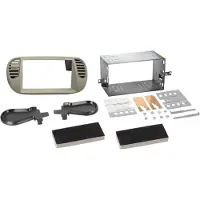 ACV 2-DIN radioram Fiat 500 10/2007-07/2015 pärlgrå