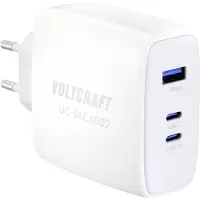 Voltcraft UC-3ACX002 USB-laddare 100 W Inomhus Utgångsström max. 5 A 3 x 1x USB-A, 2x USB-C GaN