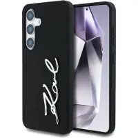 Karl Lagerfeld Fodral Silikon Metall Signature Logo Samsung Galaxy S25 svart