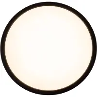Naeve LED taklampa Karl, dimbar, Svart, Badrum, Syntetmaterial, Modern, LED-taklampa