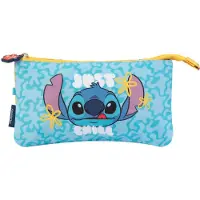 Grupo Erik Disney Stitch Pennfodral Med Tre Fack