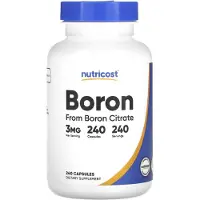 Nutricost , Bor, 3 mg, 240 kapslar
