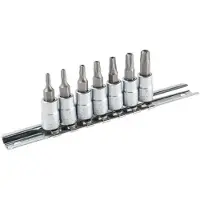 Topex Hylsbitssats 39D378; 1/4''; T10-T40; 7 st.