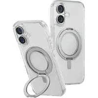 Uniq Swivix 360 Roterande Kickstand-fodral för iPhone 16 - Transparent
