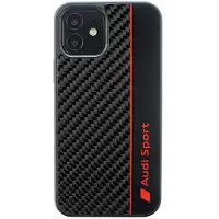 Audi kolfiberremsa iPhone 11 / Xr 6,1" svart/svart hårddisk AUS-TPUPCIP11-R8/D1-BK