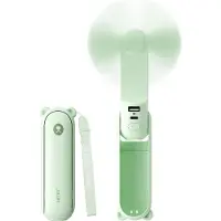 JISULIFE Handhållen fläkt Life8 Mini bärbar USB-fläkt med 2000 mAh powerbank och ficklampa - Grön