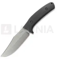 LKW Knives City Bowie - Stonewash - G10 kniv, svart