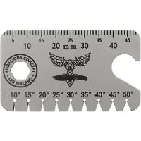 Audacious Concept Dog Tag Tool - Titanium - Stonewashed