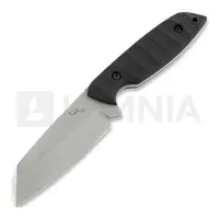 LKW Knives Sheepfoot - Stonewash - G10 kniv, svart