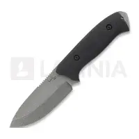 LKW Knives Dwarf - Stonewash - G10 kniv, svart