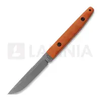 LKW Knives Kwaiken - Stonewash - G10 kniv, orange