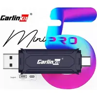 Carlinkit Mini Pro CarPlay / Android Auto trådlös adapter - svart