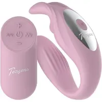 Teazers – Bunny Couple Vibrator with Remote – Pink