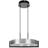 Naeve Pendellampa Yvaris, dimbar, Aluminium / grå / zink, Vardagsrum / matsal, Metall, Modern