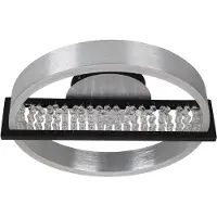 Näve LED taklampa Yvaris, dimbar, Aluminium / grå / zink, Vardagsrum / matsal, Metall, Modern, LED-taklampa