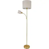 Naeve Golvlampa Filomena, Creme / bärnsten, Vardagsrum / matsal, Metall, Golvlampa