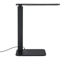 Forlight LED skrivbordslampa Zenit, dimbar, Svart, Vardagsrum / matsal, Syntetmaterial, Modern, LED-bordslampa