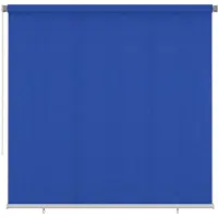 vidaXL Rullgardin utomhus 240x230 cm blå HDPE