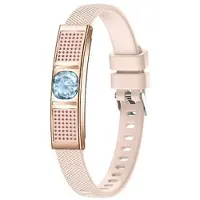 Mtp Products L18 Ultratunn fitnessklocka/smart armband för kvinnor - Guld / Rosa