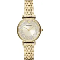 Giorgio Armani Emporio AR11608 Gianni T Bar Crystals Gold Ladies Watch