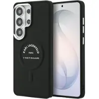 Karl Lagerfeld präglad ring RSG-logotyp MagSafe-fodral för Samsung Galaxy S26 Ultra - Svart