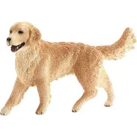 Schleich Farm World - H: 5 cm - Golden Retriever - 16395 - - One Size - Leksaksdjur