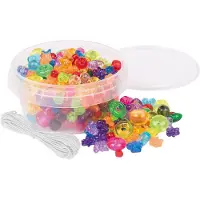 Playbox Pärlor - Transparent blandat Pärlor - 180 st. - - One Size - Pärlor