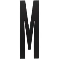 Design Letters Träbokstäver - M - Svart - - One Size - Träbokstäv