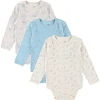Pippi Baby Body - 1 st. - Blandat - l/ä - Mönstrad - - 62 - Body L/Ä