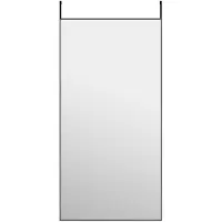 vidaXL Dörrspegel, Svart, 50X100 Cm, Glas Och Aluminium