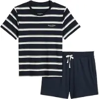 Marc o'polo Pyjamas kort marinblå / off-white